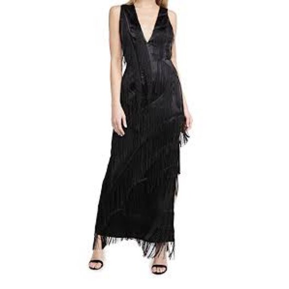 Preen By Thornton Bregazzi Phoebe Fringe Maxi Dress - Picture 1 of 7